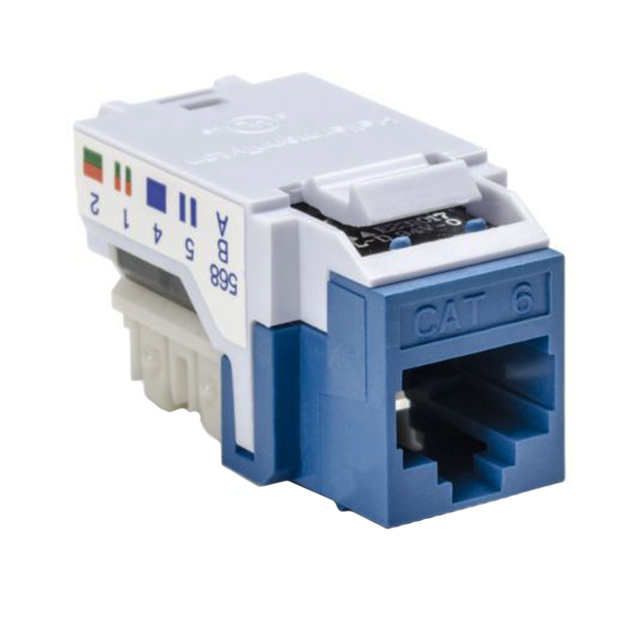 INSERT RJ45 JACK TO IDC 50/BX【RJ45FC6B-BLU】