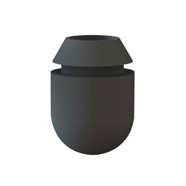 FOOT CYLINDRICAL 0.5" DIA BLACK【POF-40059】