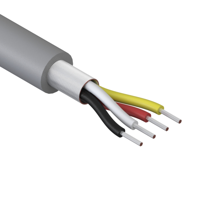 【30-00445】CABLE 4COND 32AWG GRAY SHLD 5M