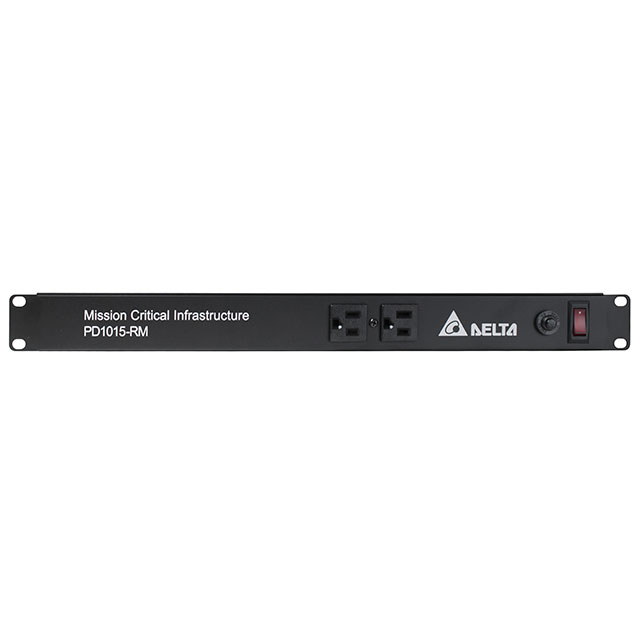 【PD1015-RM】1U RACK MOUNT PDU 10 OUTLETS 2 F