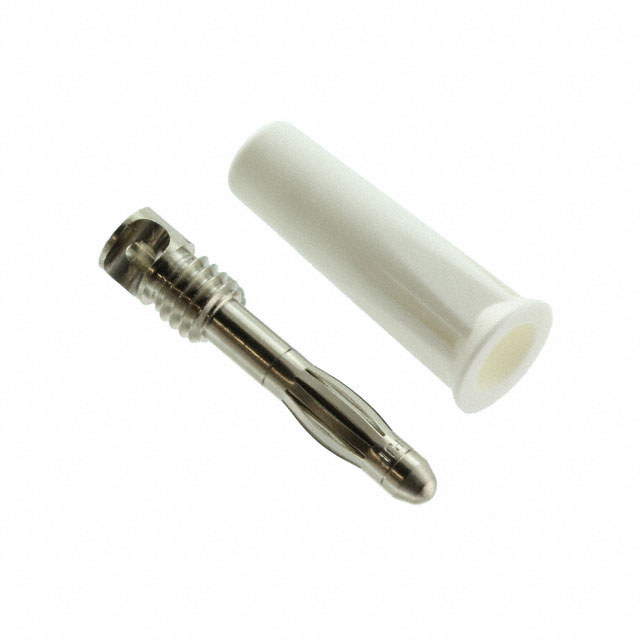 【CT2002-9】CONN BANANA PLUG SOLDER WHITE