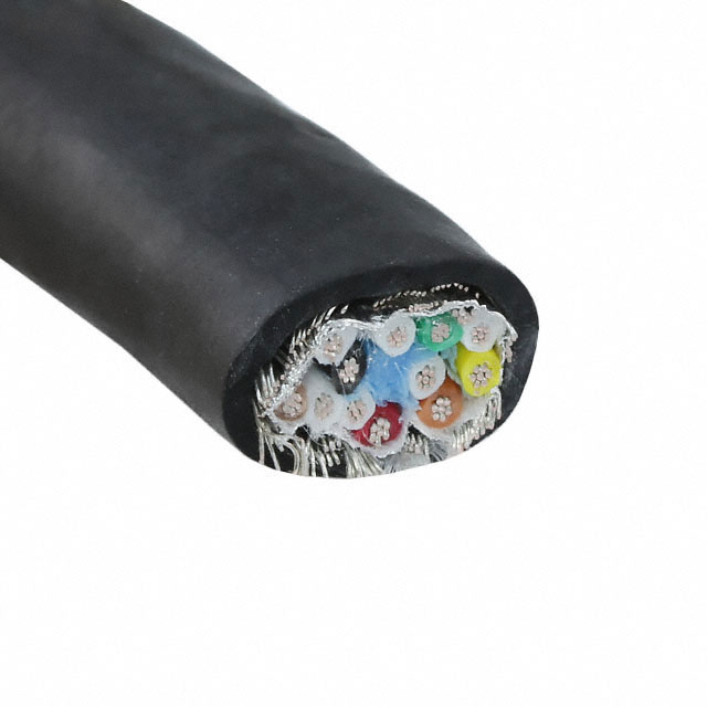 【45126 BK005】MULTI-PAIR 12COND 22AWG BLK 100'