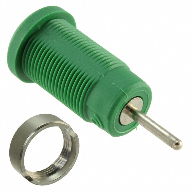 【CT2904-5】CONN BANANA JACK SOLDER GREEN