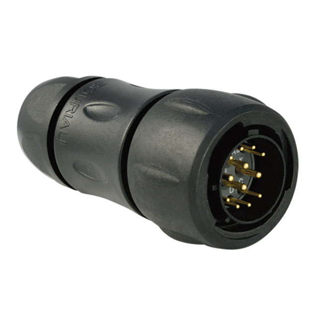 CONN PLUG MALE 12P GOLD SLDR CUP【UTS6JC14E12P】