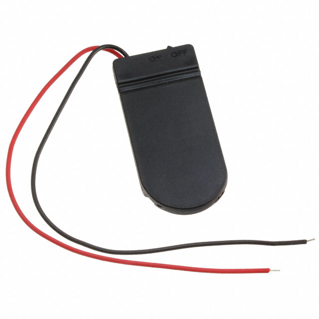 【12618】BATT HOLDER COIN 2 CELL 6" LEADS