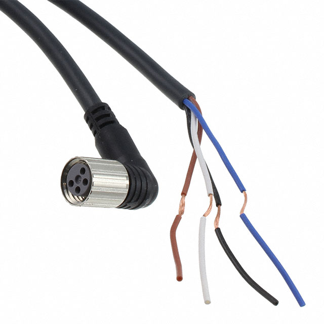【CN-24AL-C5】DC 4 WIRE 5 METER 90 DEG M8