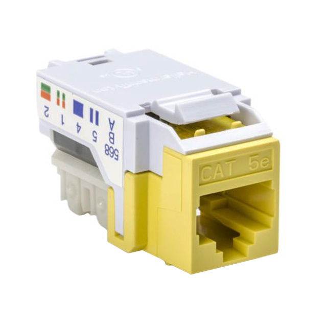 INSERT RJ45 JACK TO IDC CONN【RJ45FC5E-YEL】