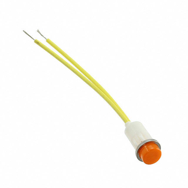 【1090C3-12V】INCAN PNL IND AMBER WIRE LEADS