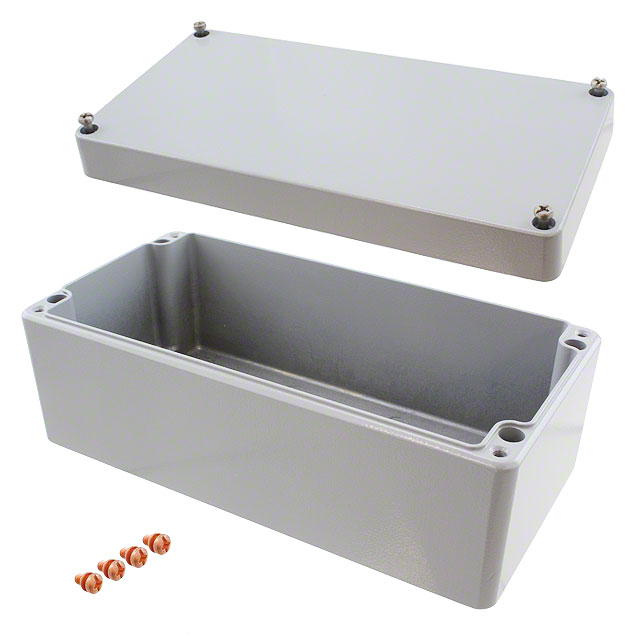 【011020080】BOX ALUM GRAY 7.874"L X 3.937"W