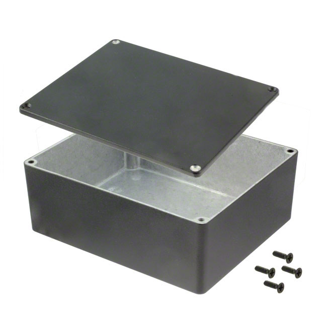 【1590XBK】BOX ALUM BLACK 5.72"L X 4.77"W