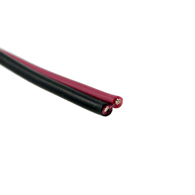 【21458-22-2-0500-0104-1-TS】CABLE 2COND 22AWG BLK/RED