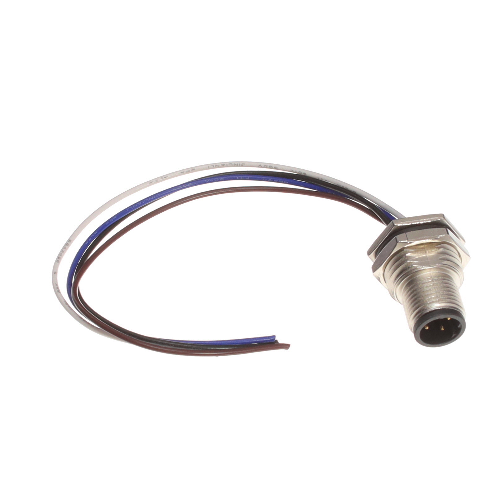 【M12D-04PMMC-SF8C15】CONN PLUG MALE 4P WIR LEAD 0.49'