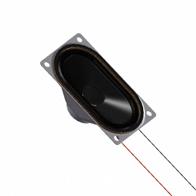 【AS07108PO-LW152-WR-R】SPEAKER 8OHM 3W TOP PORT 86DB