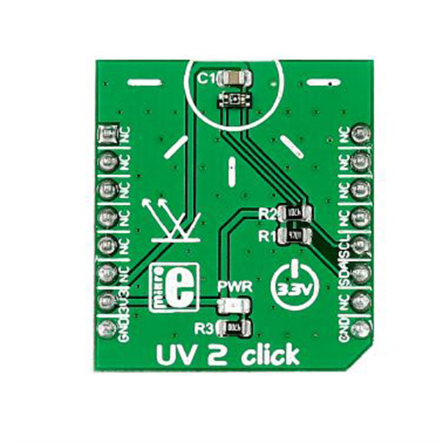 【MIKROE-2378】UV2 CLICK VEML6075 UVA UVB