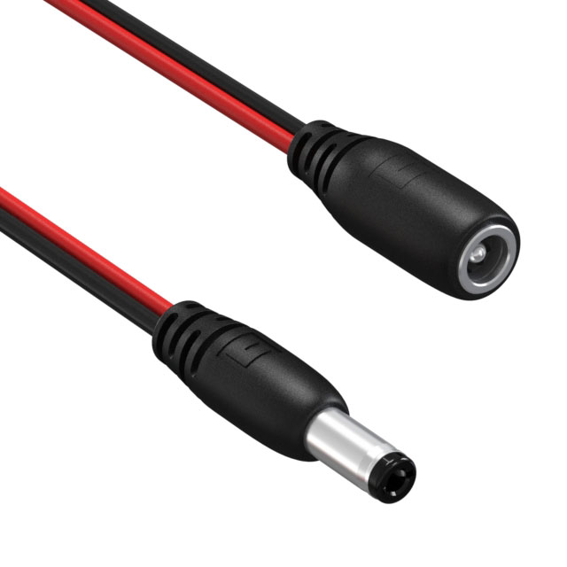【10-01782】CBL ASSY 2.1MM JACK-PLG FLAT 6'