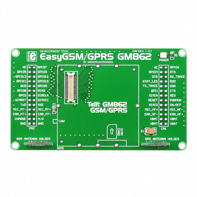 【MIKROE-497】BOARD EASY GSM/GPRS GM862