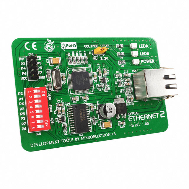 【MIKROE-604】BOARD SERIAL ETHERNET 2