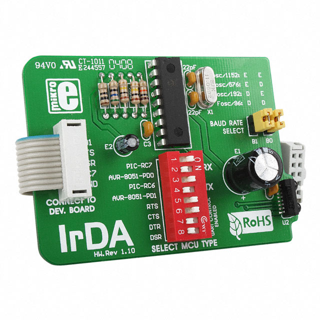 【MIKROE-70】BOARD IRDA ADD-ON W/MCP2155