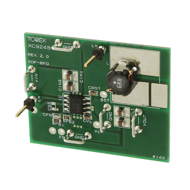 【XC9248B08-EVB-5.0V】EVAL BOARD FOR XC9248
