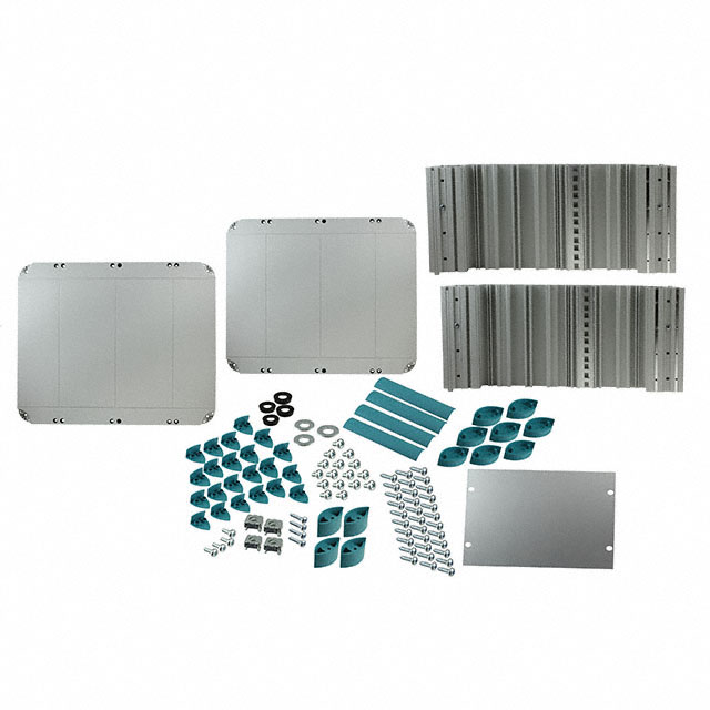 【3750440】CABINET ALUM 16.5X22.1X8.2 GY/TR