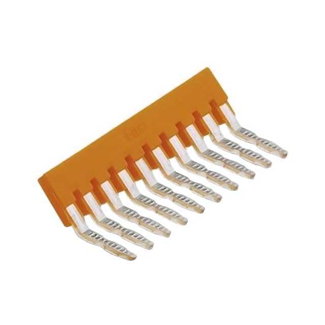JUMPER TERM BLK 10POS FLAT PIN【0710905】