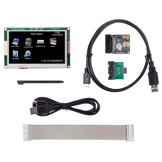 【UEZGUI-4088-43WQH】4.3 RES TOUCH LCD GUI DEV KIT