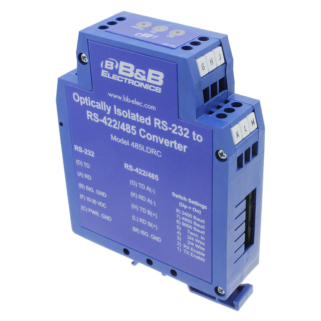 【BB-485LDRC】DIN RAIL 485 CONVERTER W/LED