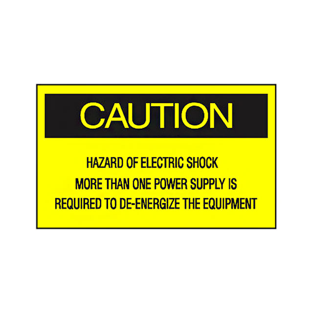 【PLD-74】LABEL ELECTRL WARN 1.5"X1" 200PC
