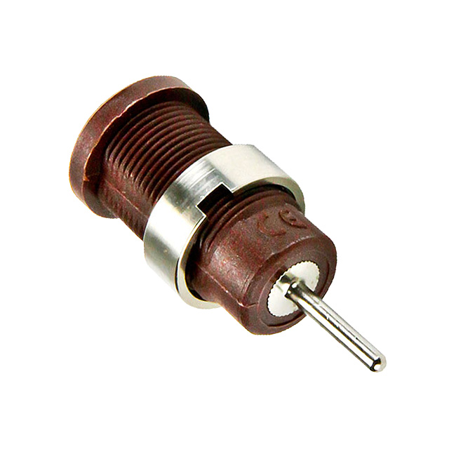 【CT2904-1】CONN BANANA JACK SOLDER BROWN