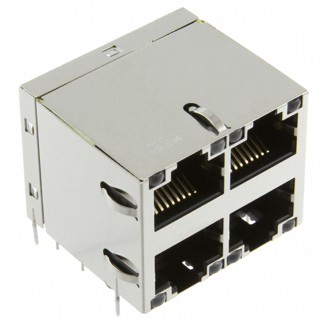 【0879-2C2R-54】CONN JACK 4PORT PCB
