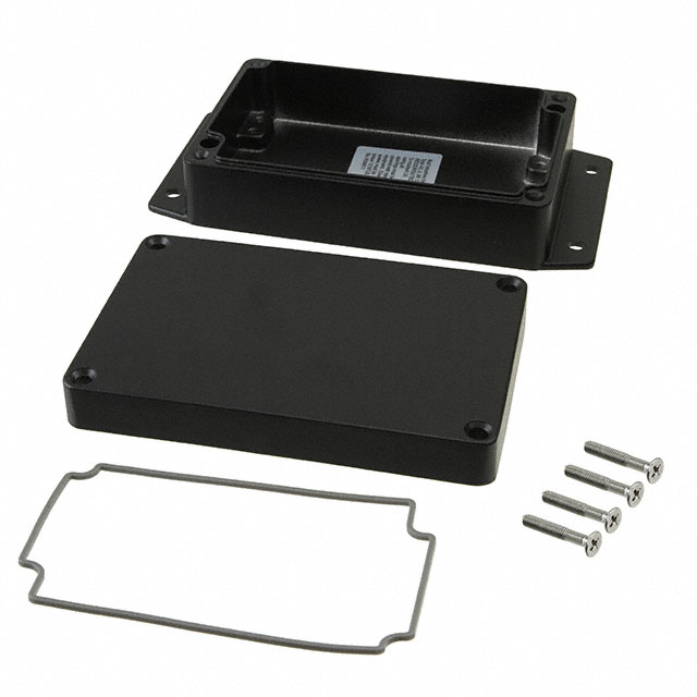 【AN-2863-AB】BOX ALUM BLACK 4.92"L X 3.15"W