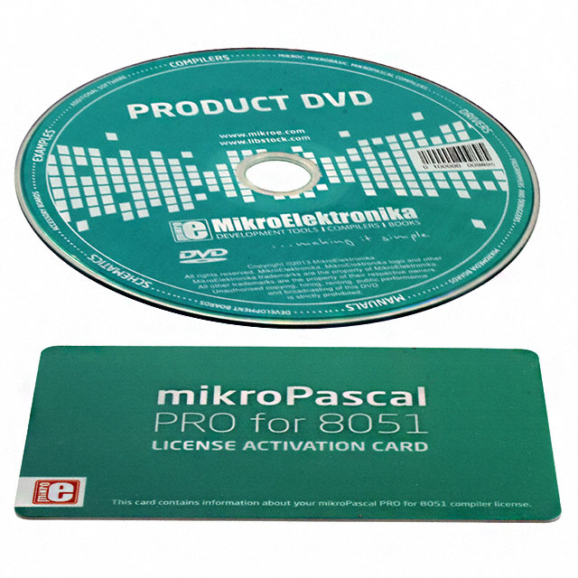 【MIKROE-1454】ACTIVATION MIKROPASCAL PRO8051