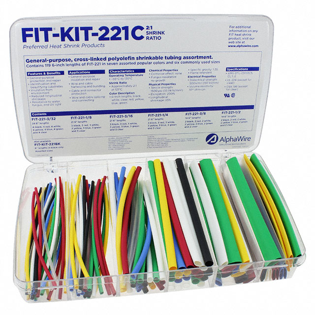 【FKIT221C MC032】KIT SHRINK TUBING 2:1 XLPO MULTI