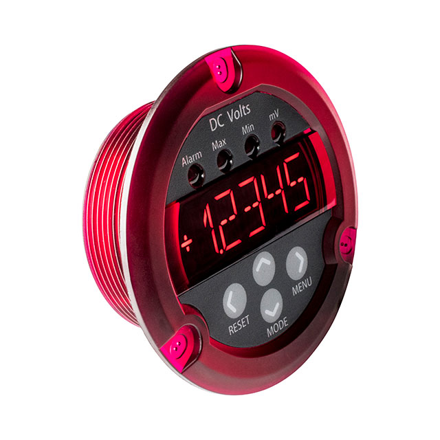 VOLTMETER 20VDC LED PANEL MOUNT【DMR30-DCV1-1-DC4-R-C】