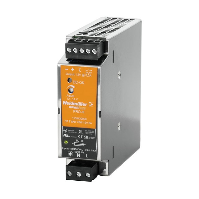 AC/DC DIN RAIL SUPPLY 12V 70W【1105430000】