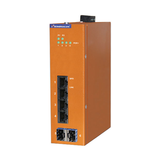 NETWORK SWITCH-MANAGED 6 PORT【HES6GM-4E-2SFP-VLW】