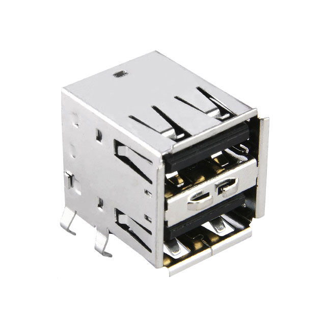 CONN RCPT USB2.0 TYPEA STACK R/A【M701-230842】