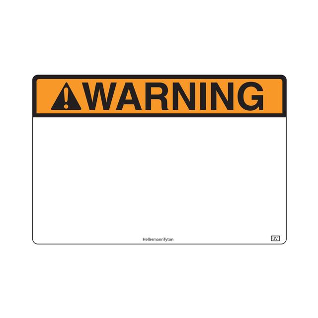【596-00633】WARNING 4 X 6 UV 250/RL