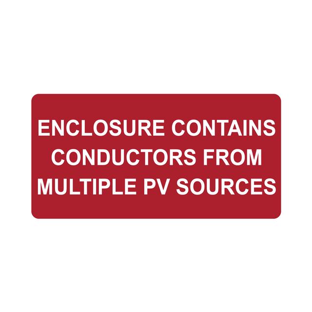 【596-00748】ENC COND MULT PV SOURCES 50/RL