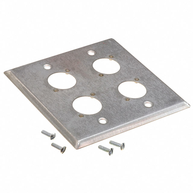 【WP2S4P】CONN WALL PLATE SILVER