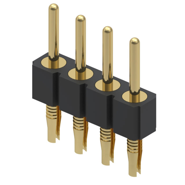 CONN HEADER VERT 4POS 2.54MM【800-10-004-62-001000】
