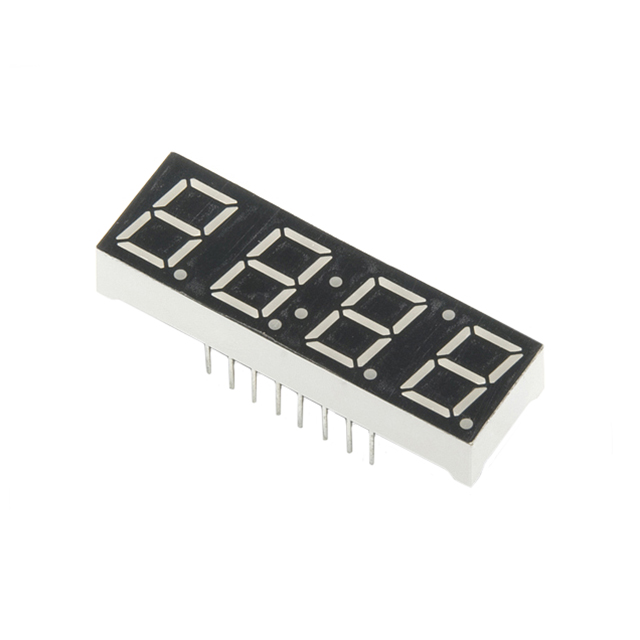 DISPLAY LED 7-SEG 0.39" QUAD RED【COM-09483】