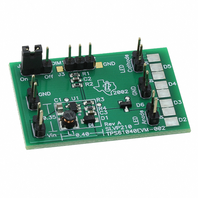 【TPS61040EVM-002】EVAL BOARD FOR TPS61040