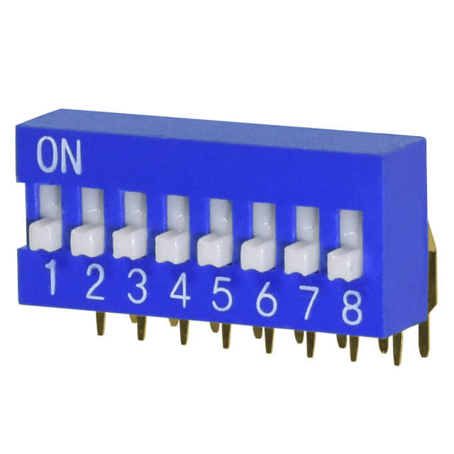 【DS03-254-08BE】SWITCH SLIDE DIP SPST 0.025A 24V