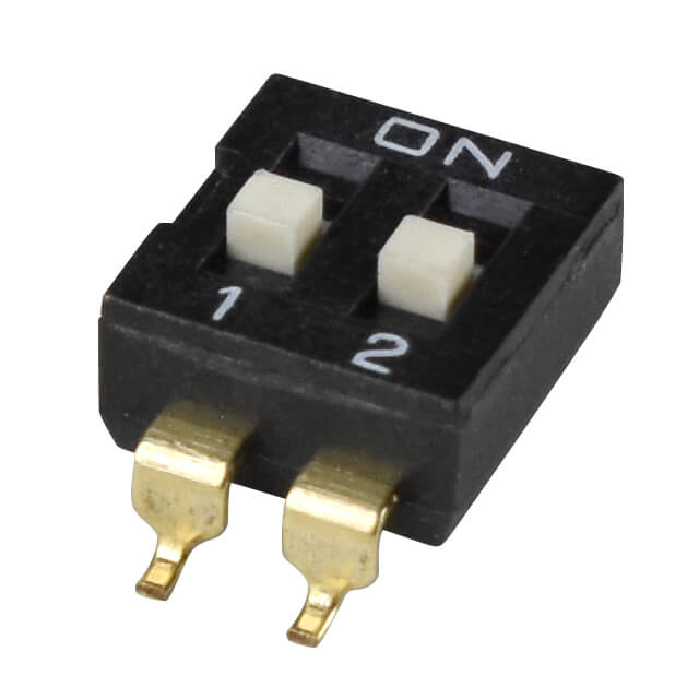 SWITCH SLIDE DIP SPST 0.025A 24V【DS04-254-2-02BK-SMT-TR】