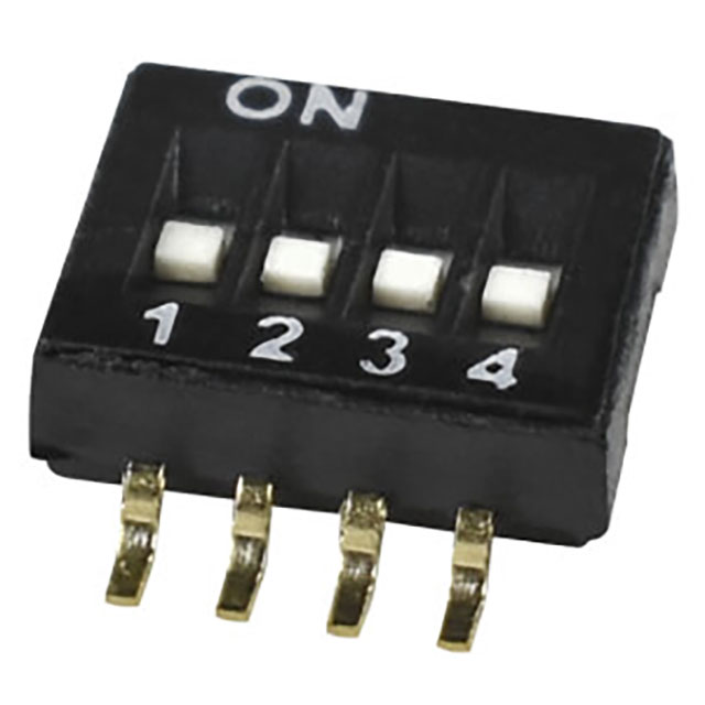 【DS05-127-2-04BK-SMT-TR】SWITCH SLIDE DIP SPST 0.025A 24V [digi-reel品]