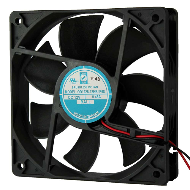【OD1225-24HBIP68】FAN AXIAL 120X25MM 24VDC WIRE