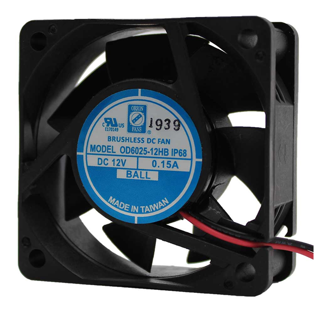 FAN AXIAL 60X25MM 24VDC WIRE【OD6025-24HBIP68】
