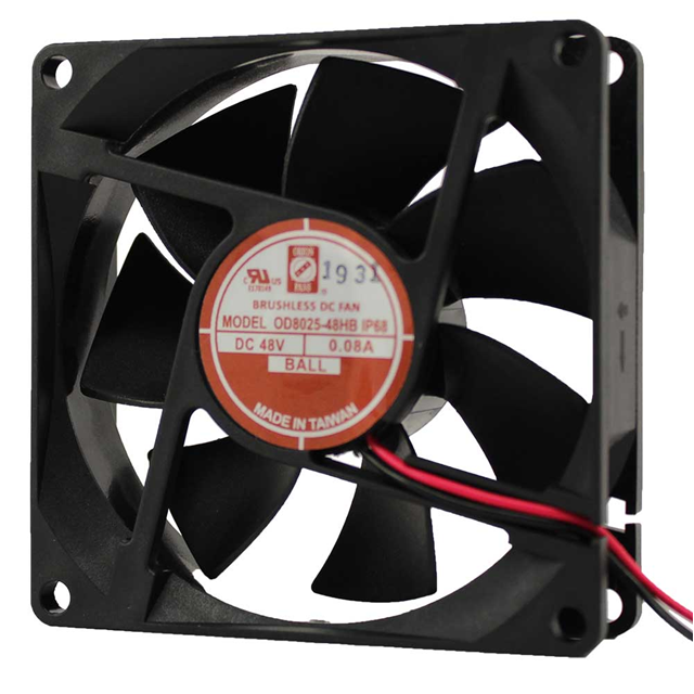 FAN AXIAL 80X25MM 24VDC WIRE【OD8025-24HBIP68】