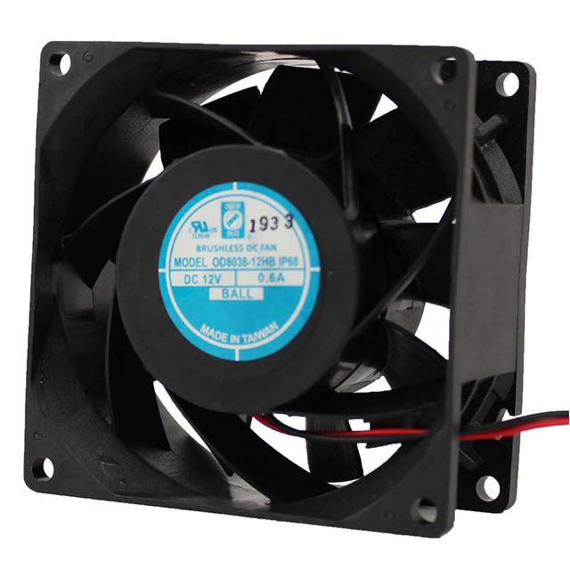 FAN AXIAL 80X38MM 24VDC WIRE【OD8038-24HBIP68】
